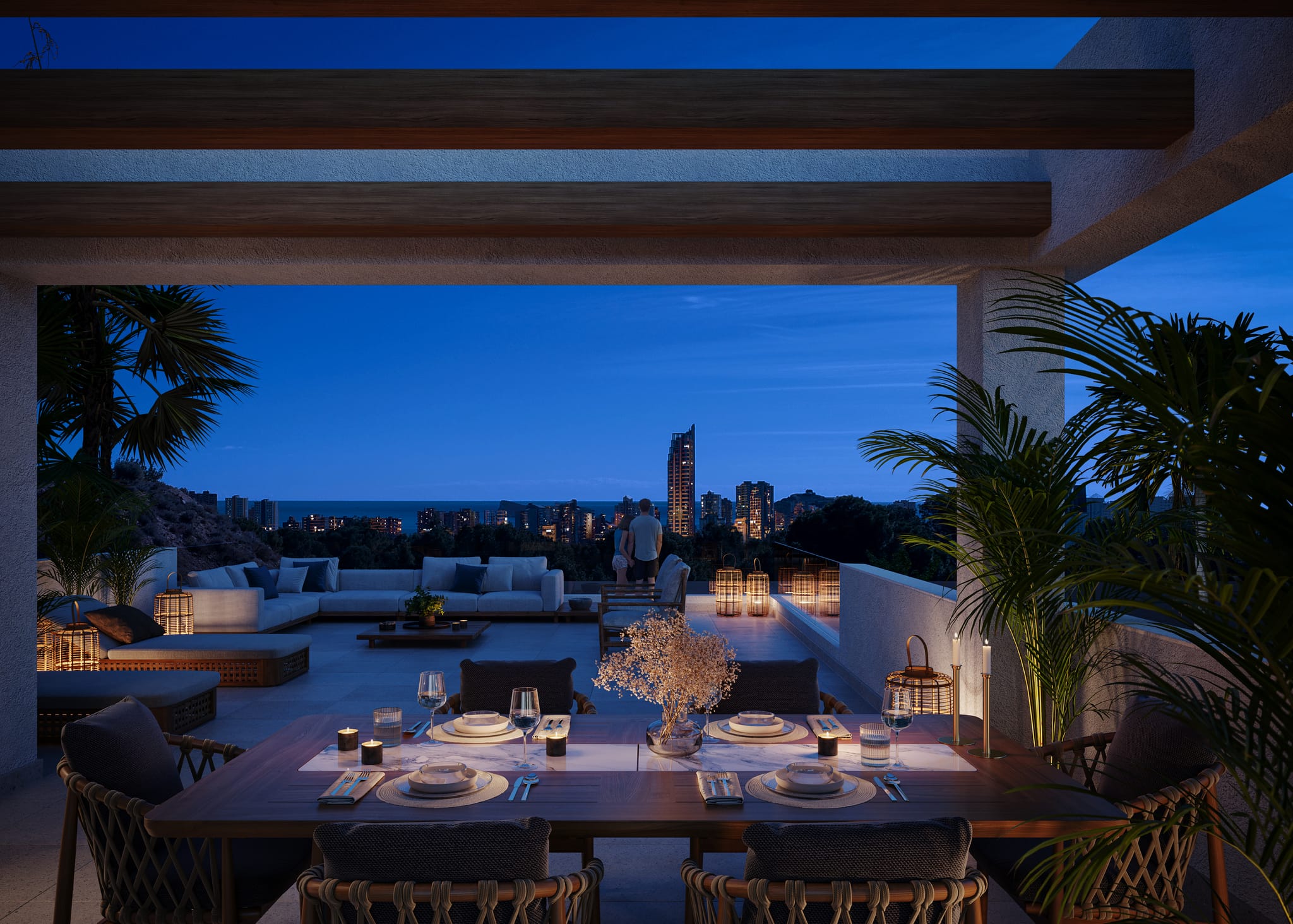 Een nieuw project van moderne villa's in Finestrat, Sierra Cortina