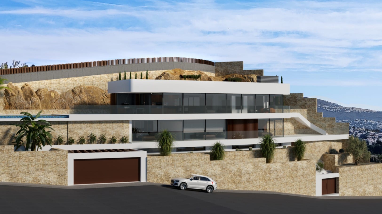 Exclusieve luxe villa in Benissa met panoramisch zeezicht