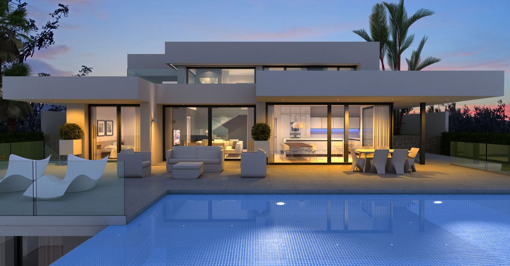 Villa en venta en Moraira con  vistas al mar y piscina