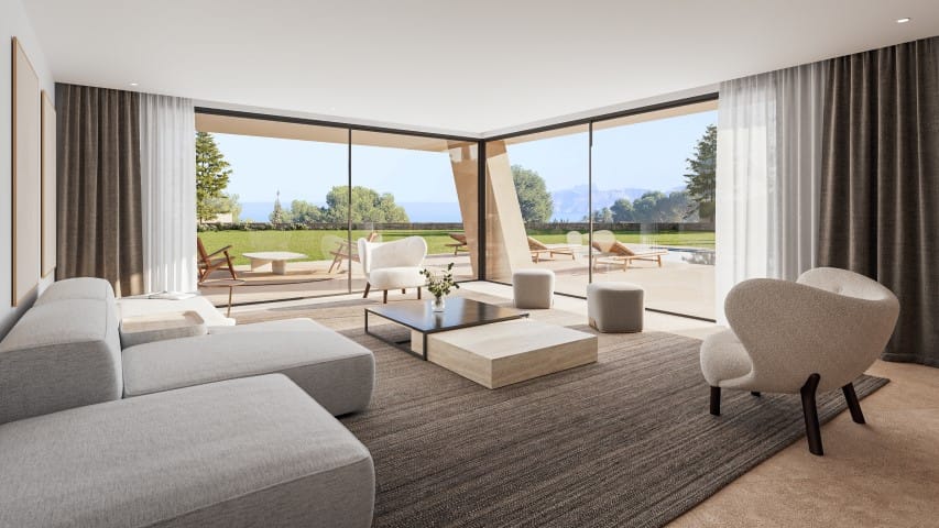Villa de Estilo Orgánico con Vistas Abiertas al Mar en Jávea