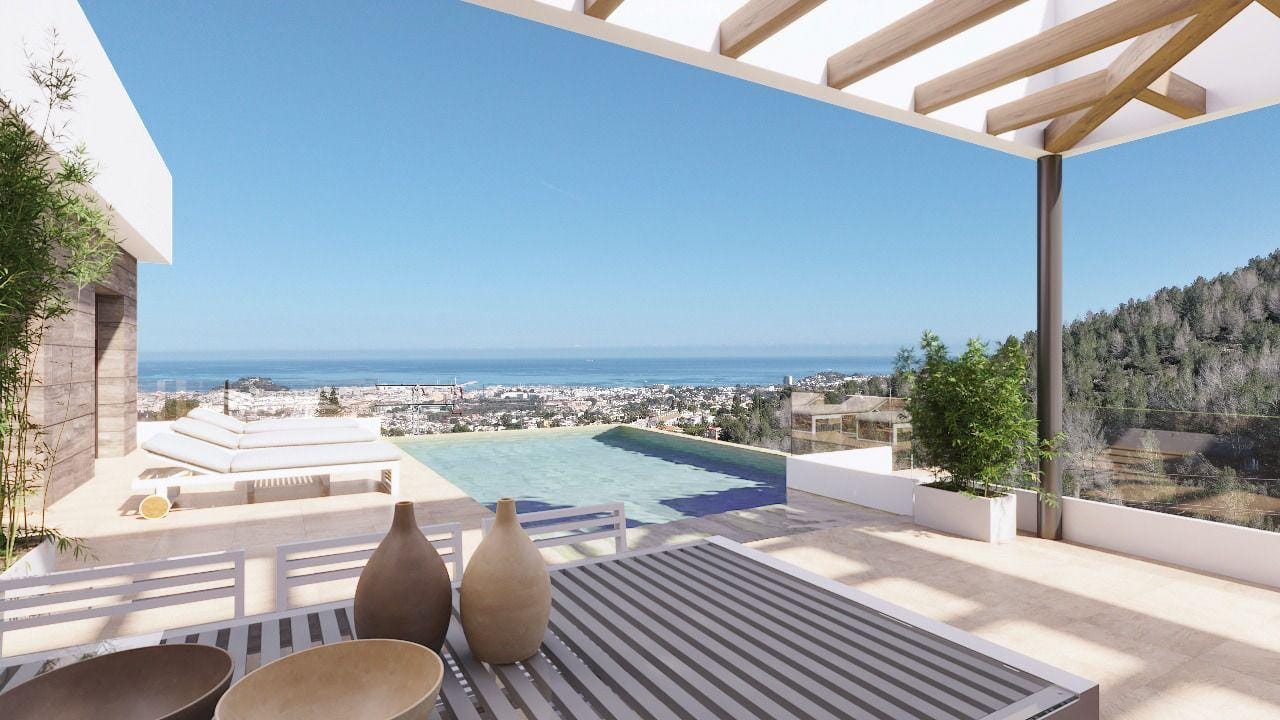 Moderne villa te koop met een oneindige zwembad in Dénia
