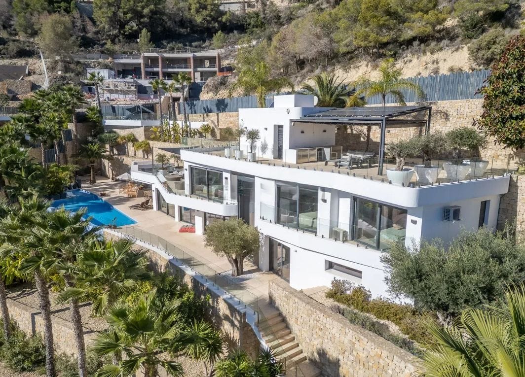 Exclusiva villa de lujo con vistas panorámicas al mar en Rincón de Galeno, Benissa
