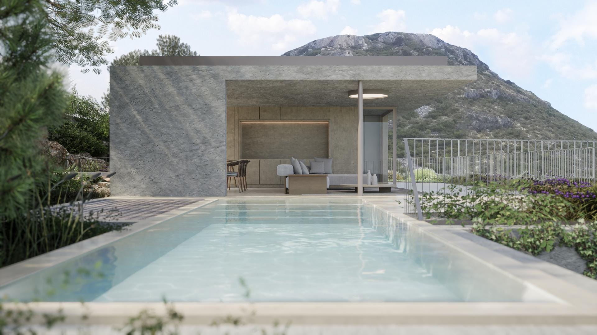 Villa de diseño contemporáneo en Dénia con vistas panorámicas al mar y al Montgó