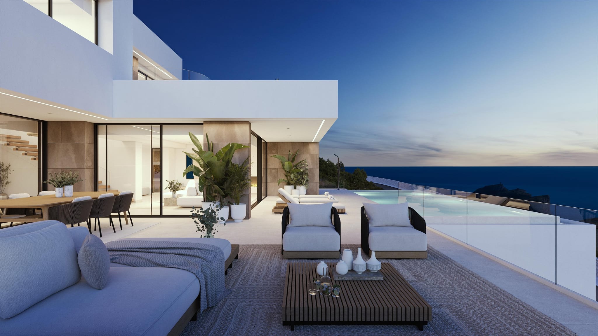 Moderne villa met uitzicht op de zee van Moraira