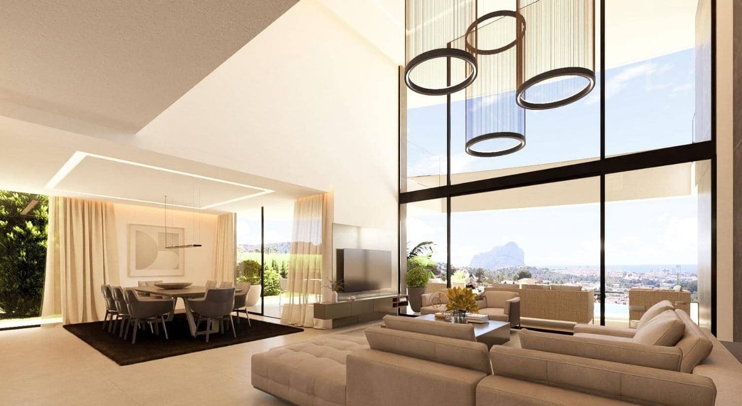 VILLA AVEC VUE SUR LA MER EN CONSTRUCTION À CALPE