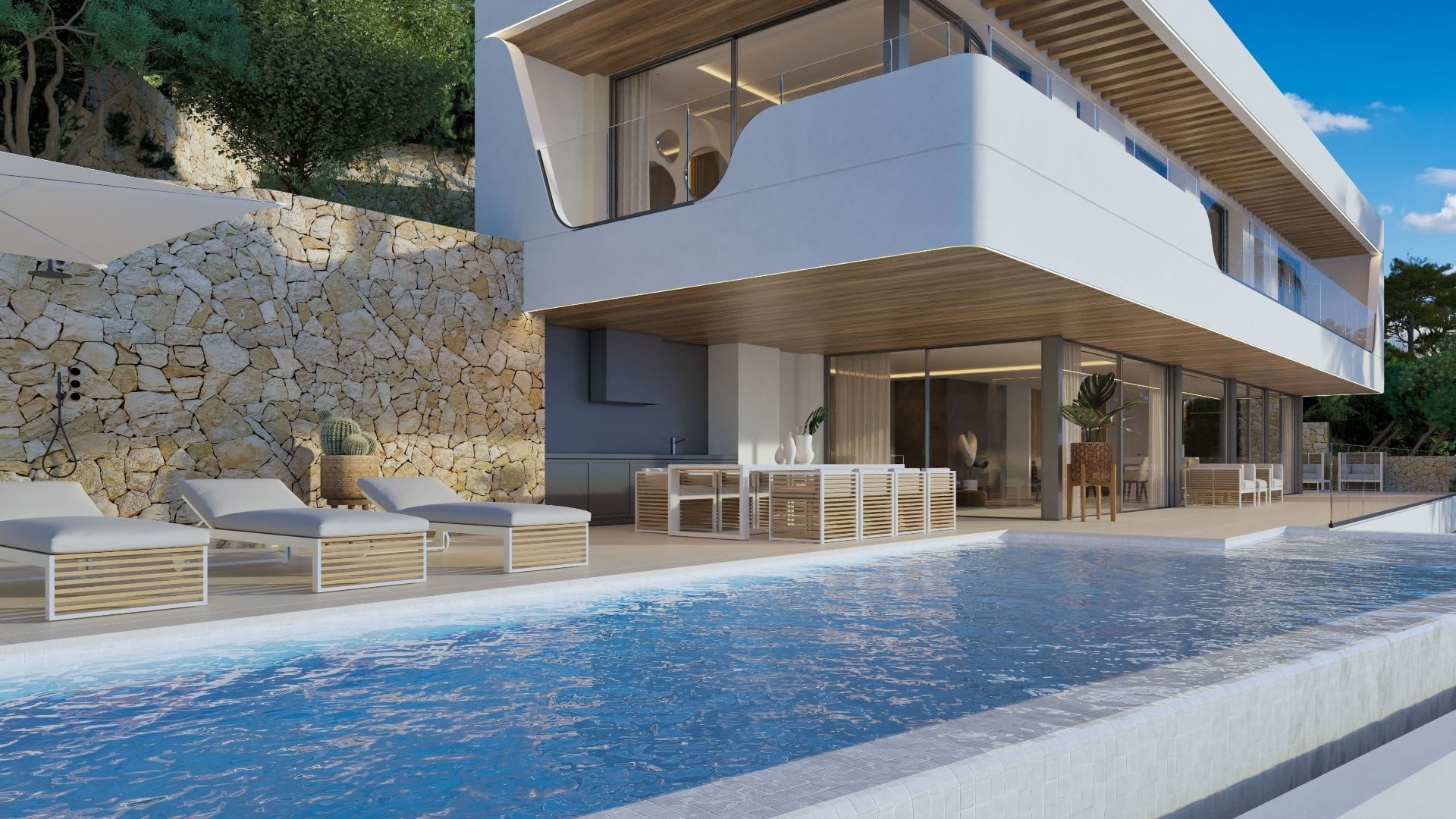 VILLA DE LUXE AVEC VUE SUR LA MER À VENDRE À MORAIRA