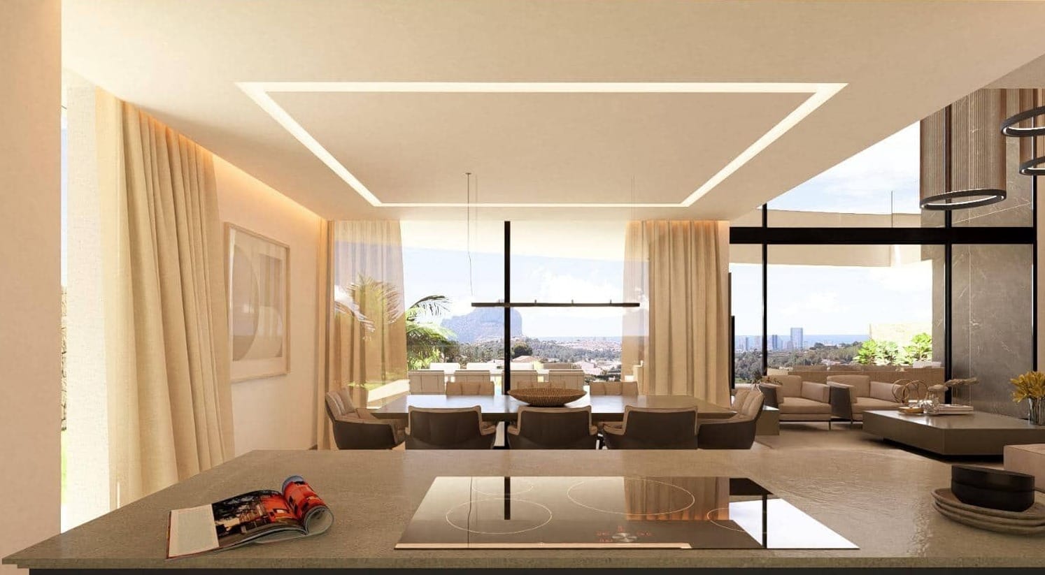 VILLA AVEC VUE SUR LA MER EN CONSTRUCTION À CALPE