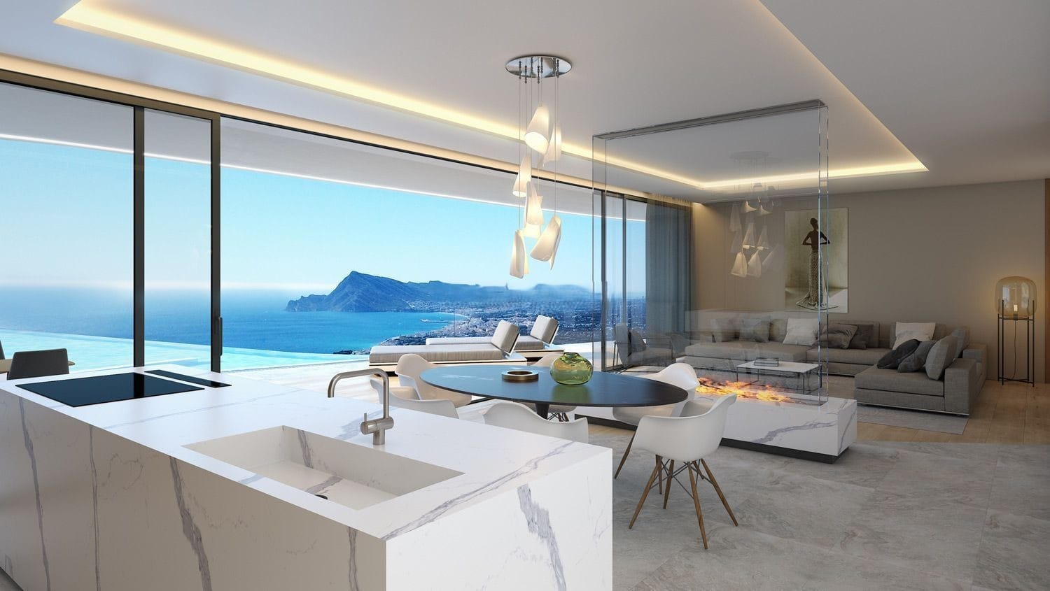 Villa en venta con 4 dormitorios y piscina en Altea