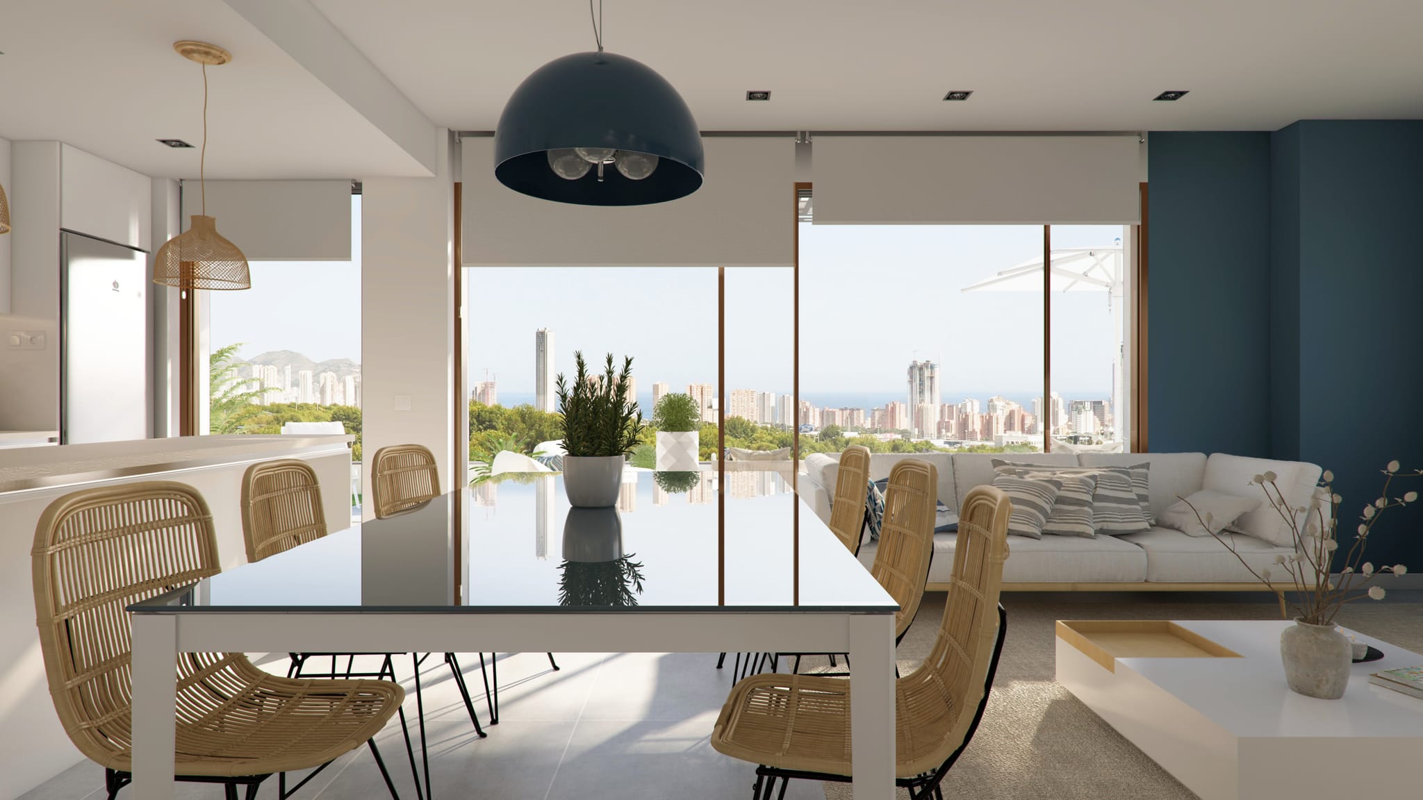 Apartamento con vistas al mar y Benidorm en venta