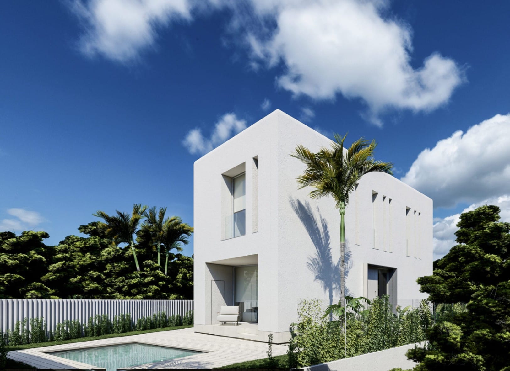Villa Moderna con Jardín y Piscina al lado del mar