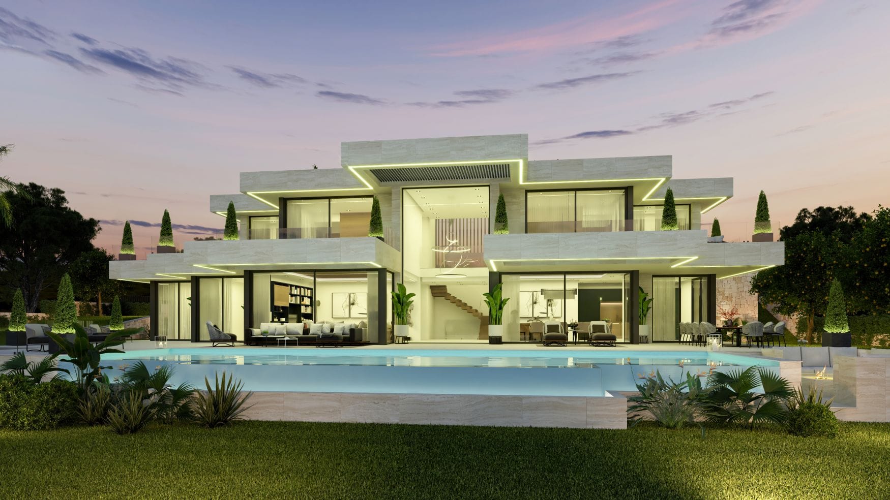 Exclusieve Luxe Villa aan de Eerste Lijn met Panoramisch Uitzicht op de Middellandse Zee