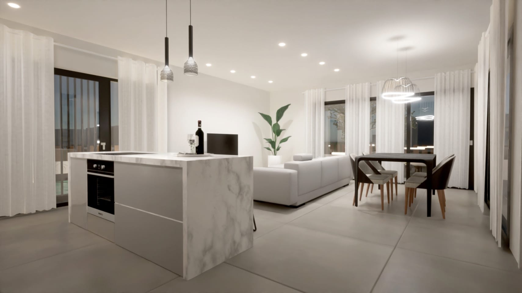 Villa de 3 chambres avec piscine et terrasses
