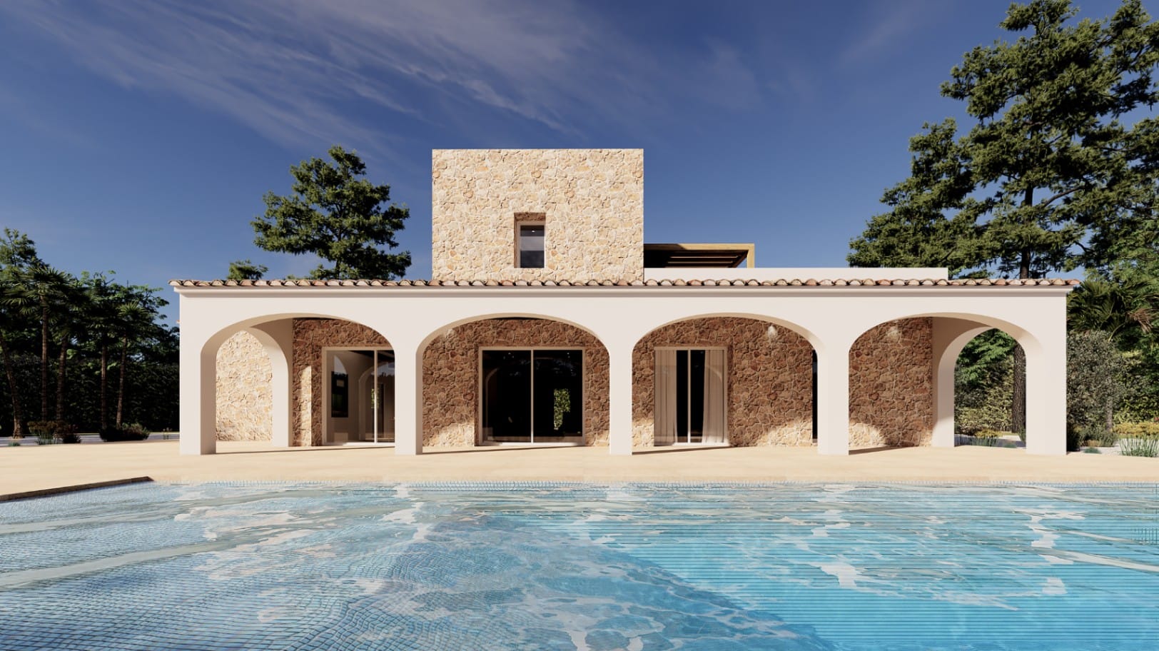 PROYECTO NUEVO DE VILLA RUSTICA