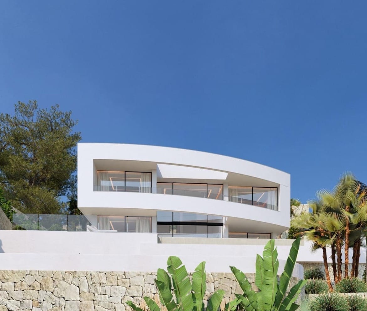 VILLA AVEC VUE SUR LA MER EN CONSTRUCTION À CALPE