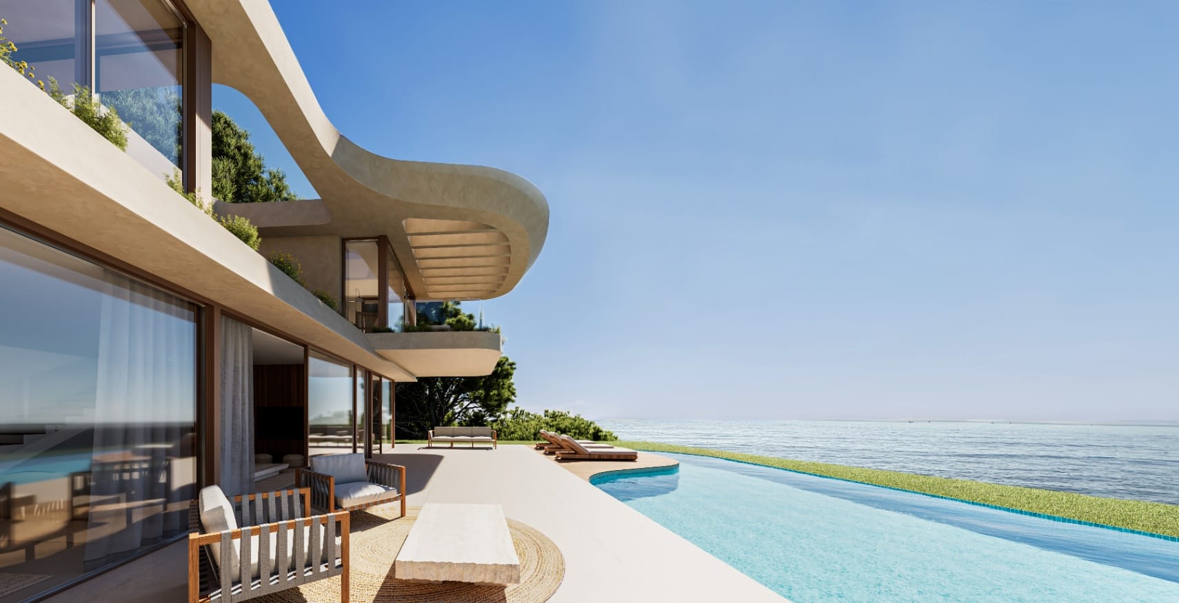 Villa de diseño con vistas al mar en venta en Ambolo Jávea