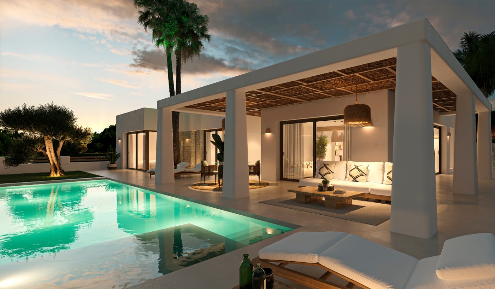 Villa de 3 habitaciones en venta en Jávea, Alicante con piscina.