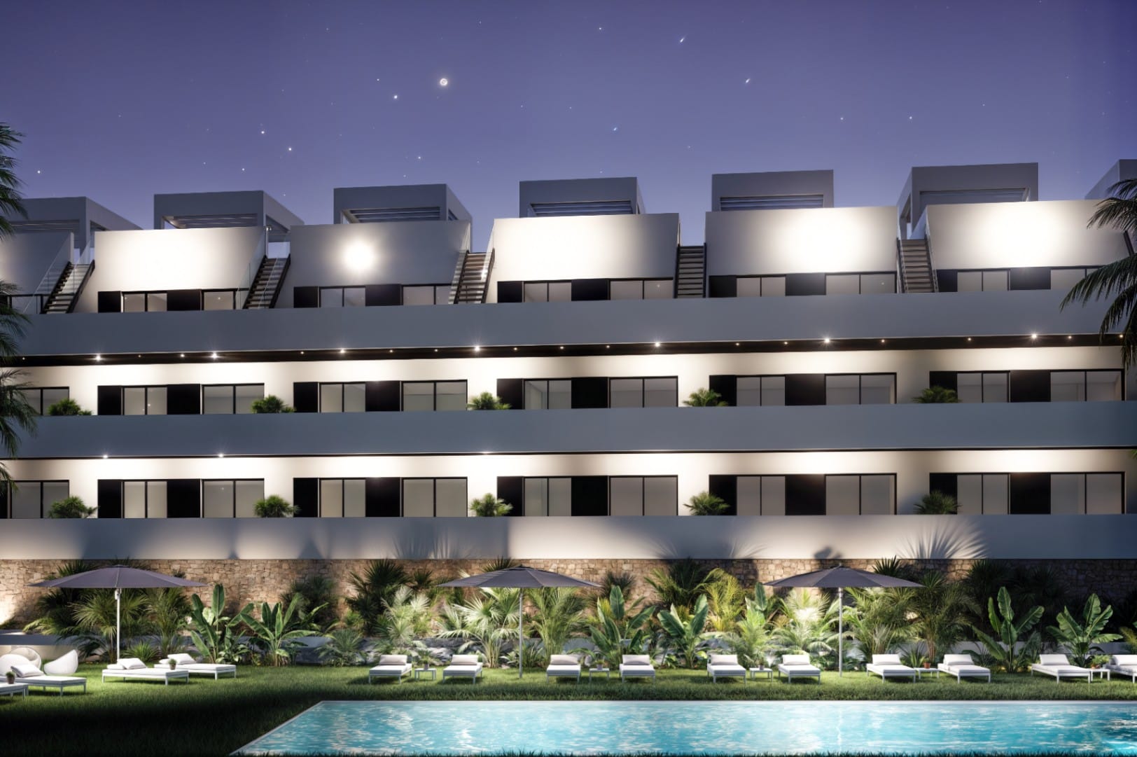 Appartement moderne spectaculaire de 2 chambres à Finestrat