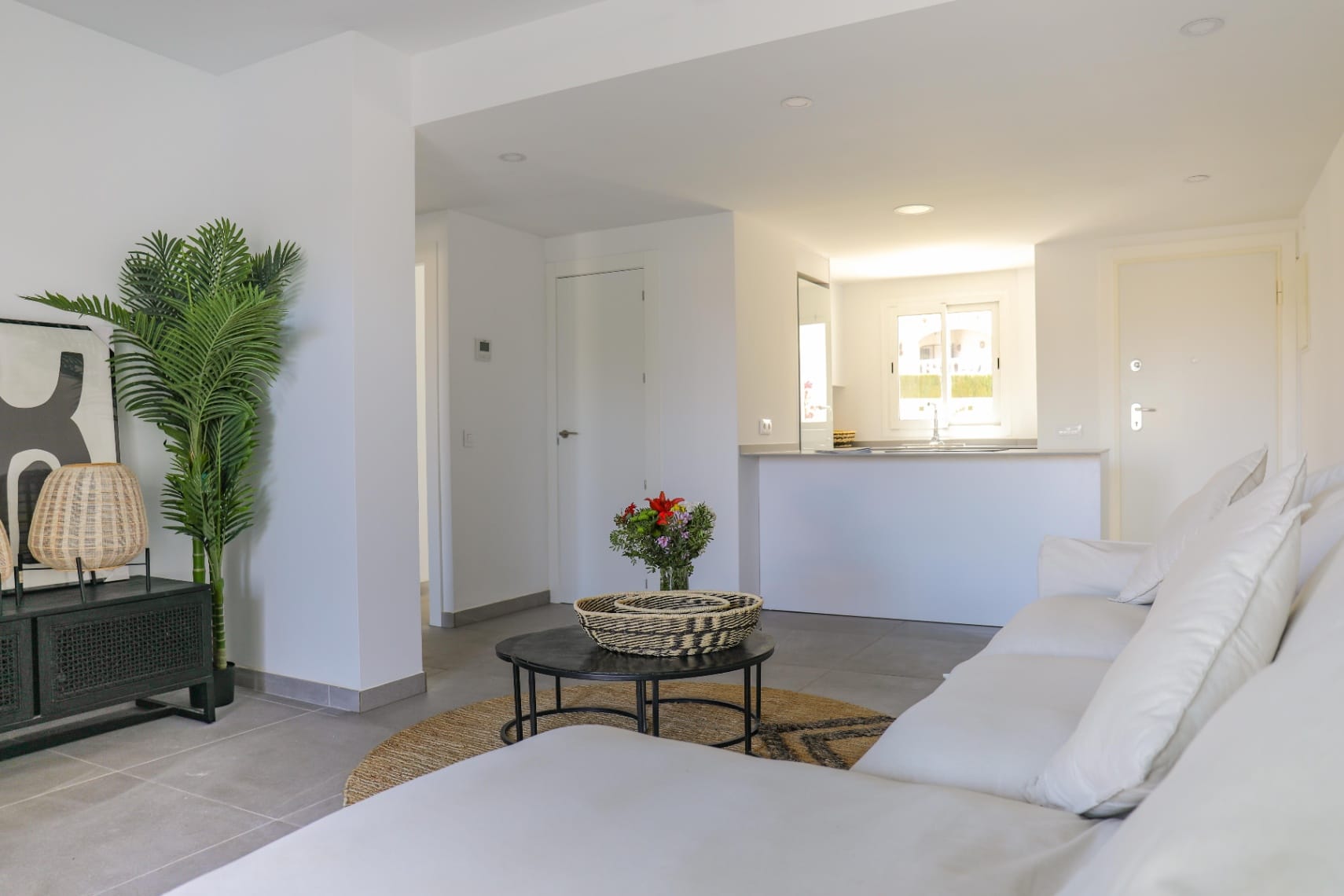 Apartamento de dos habitaciones en la planta baja en Denia