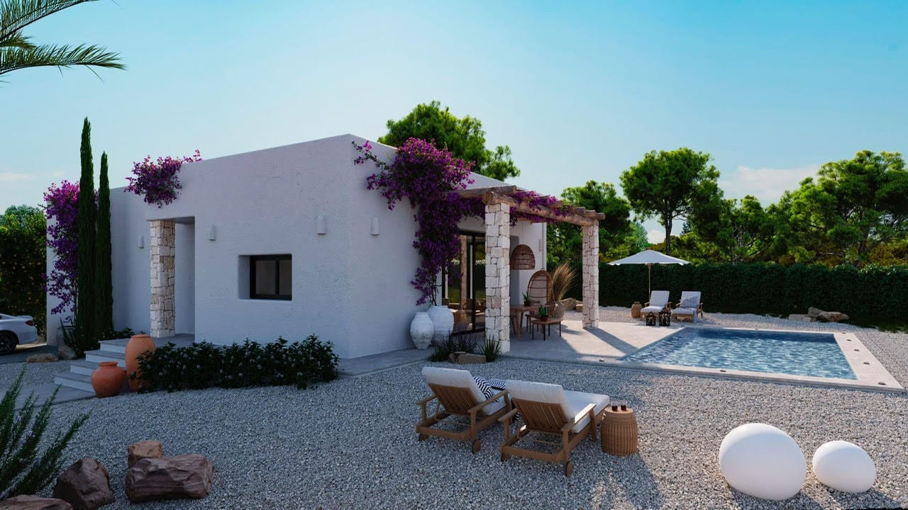 Villa in Denia in Ibiza-stijl