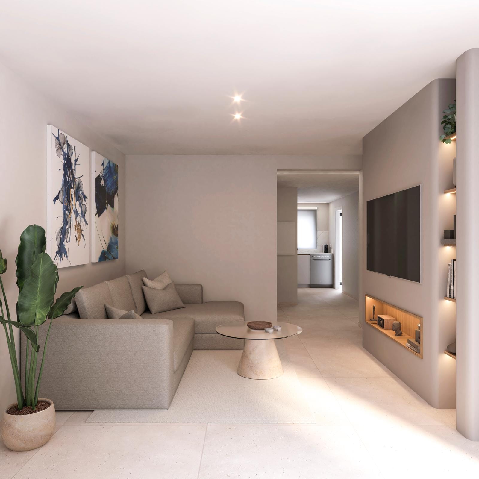 Apartamento de 2 dormiorios en la planta baja en Javea