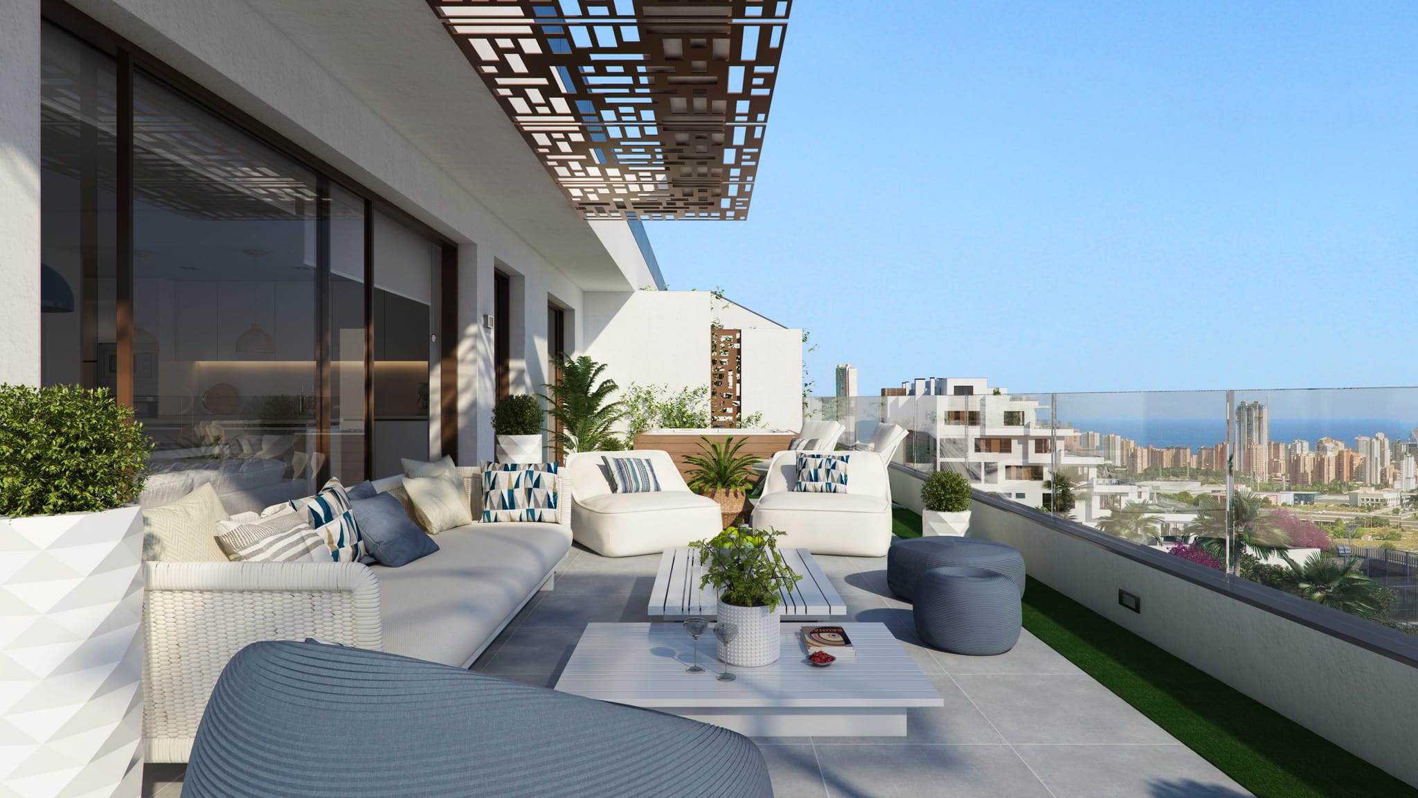 Apartamento con vistas al mar y Benidorm en venta