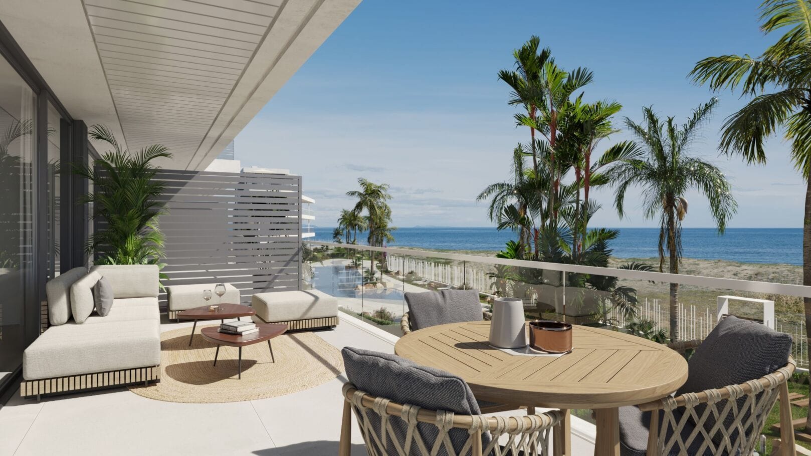 Apartamento de 3 dormitorios en la 1ª planta en primera línea en Denia