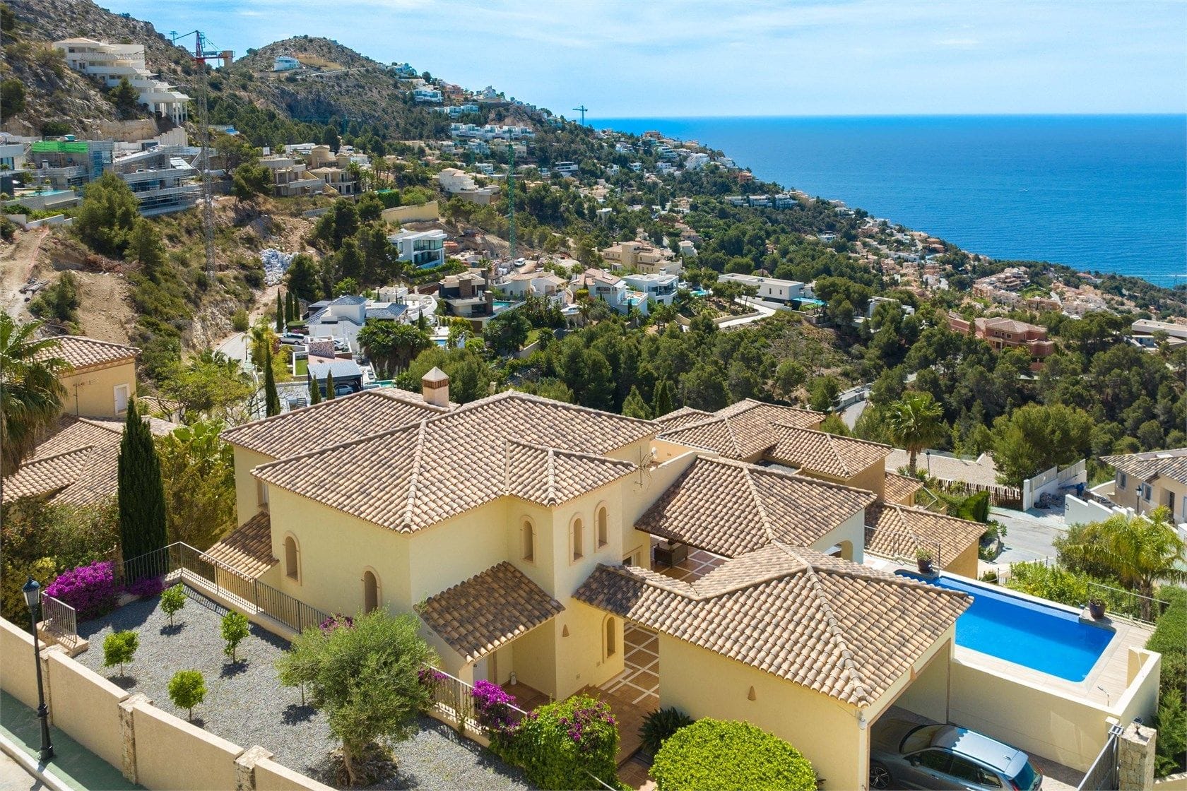 Luksusowa willa z widokiem na morze w Altea Hills