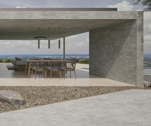 Villa de diseño contemporáneo en Dénia con vistas panorámicas al mar y al Montgó