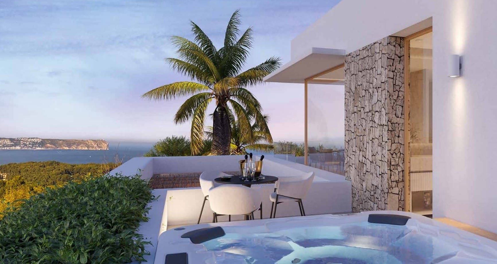 Villa de nueva construcción en Jávea con vistas al mar en Javea