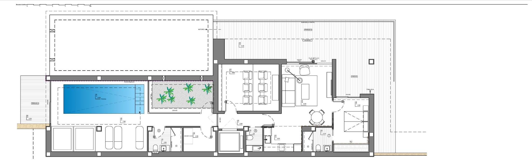 Moderne villa met 5 suites met uitzicht op de Middellandse Zee van Moraira
