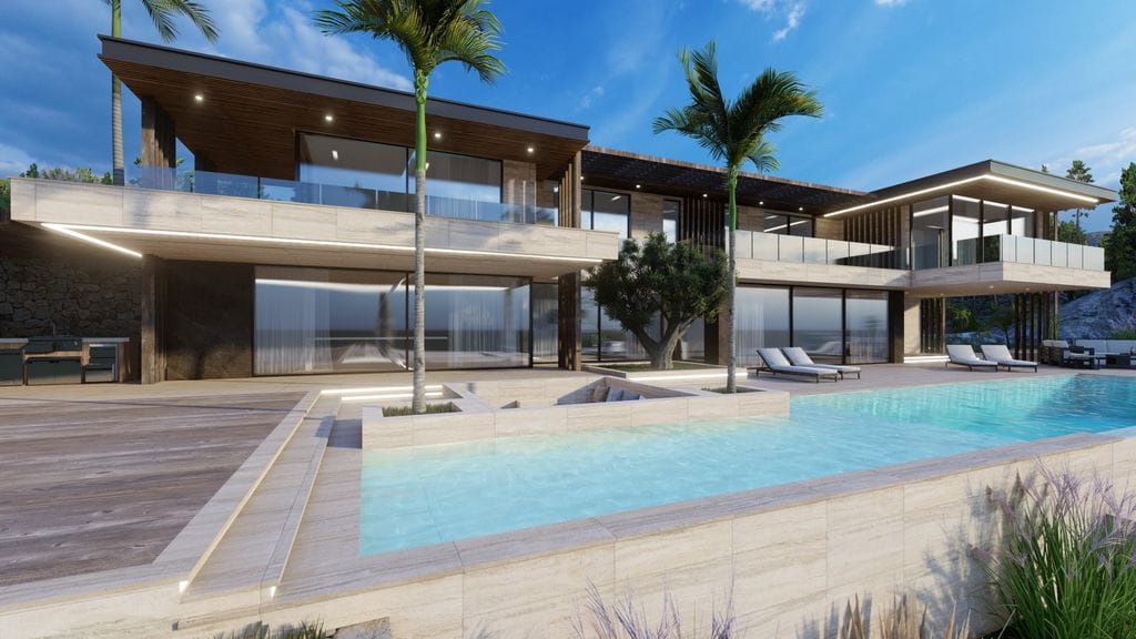 PRACHTIGE LUXE VILLA IN AANBOUW AAN DE KUST IN CABO LA NAO