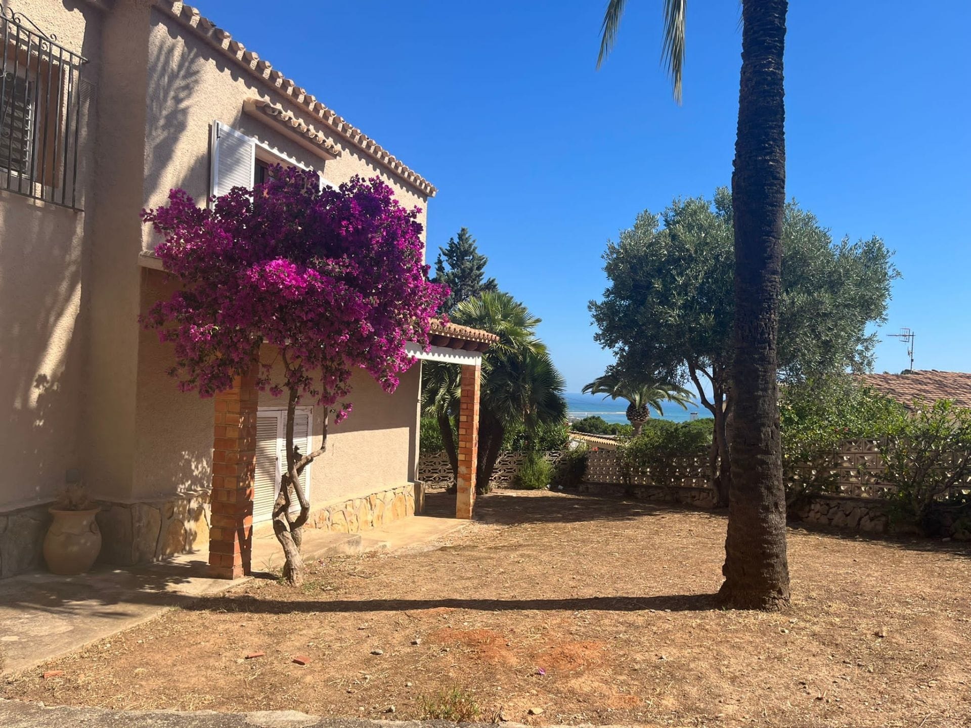Chalet con vistas al mar en Denia