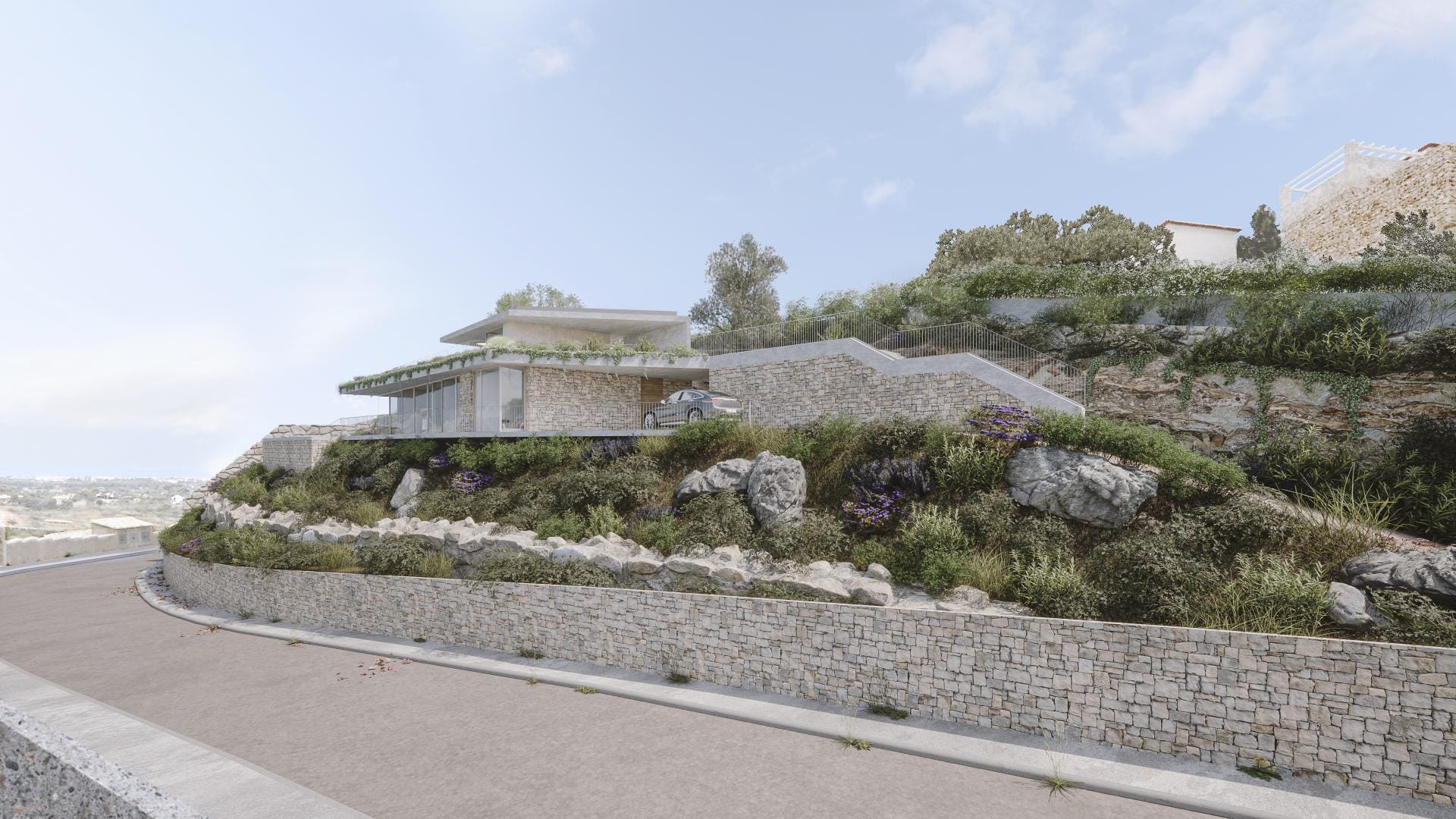 Villa de diseño contemporáneo en Dénia con vistas panorámicas al mar y al Montgó