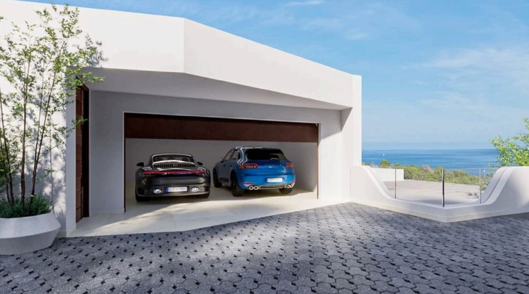 Luxury modern villa in Las Rotas, Dénia - 5 suites, indoor spa, cinema, and sea and Montgó views.