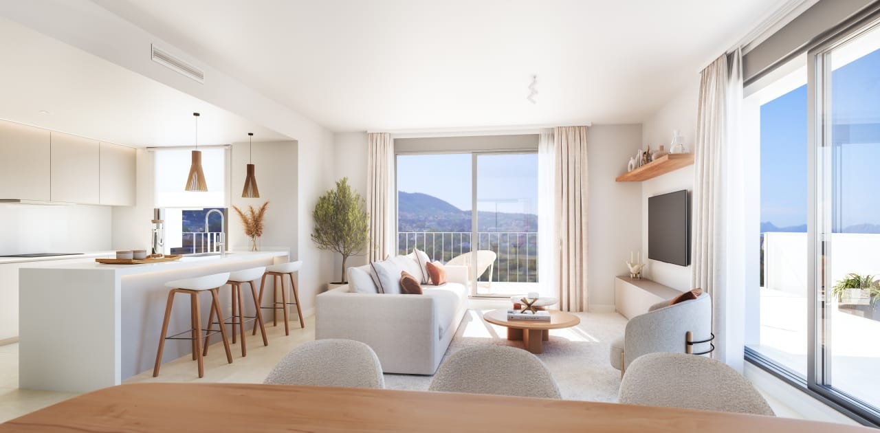 Apartamento de lujo con gran jardin en venta en Denia a 100m de la playa