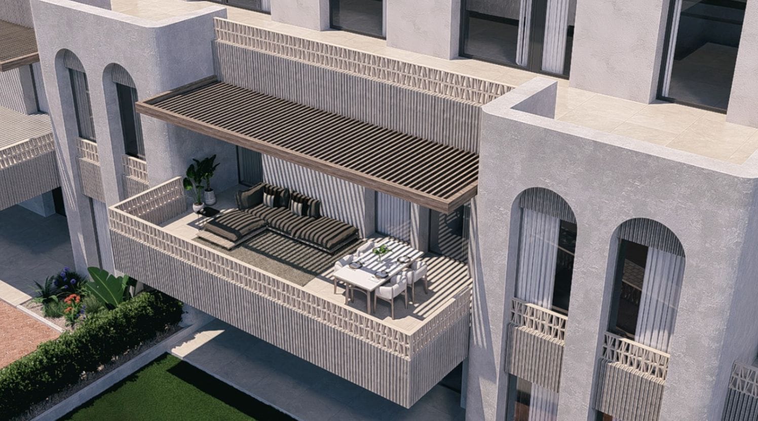Apartamento en la planta baja de 2 habitaciones y piscina  en Jávea