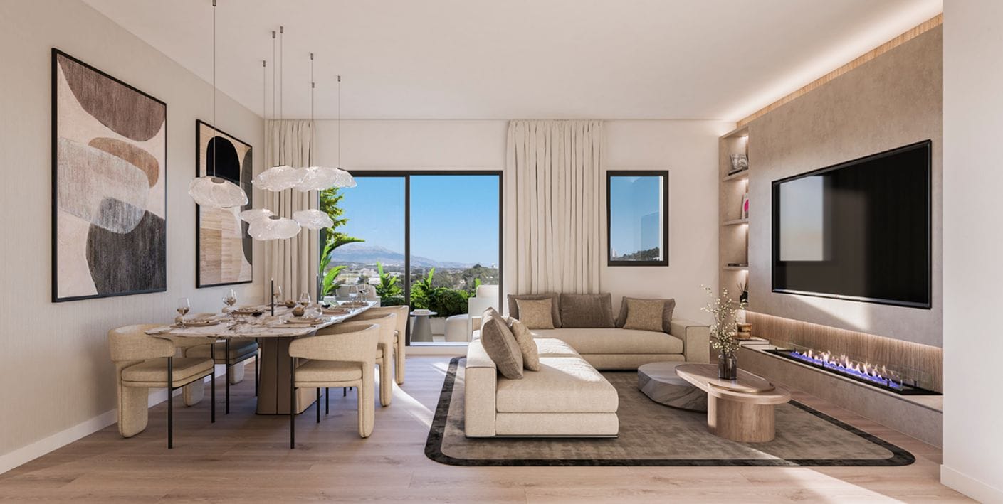 Apartamento en Villajoyosa: 3 habitaciones, 2 baños y piscinas comunitarias.