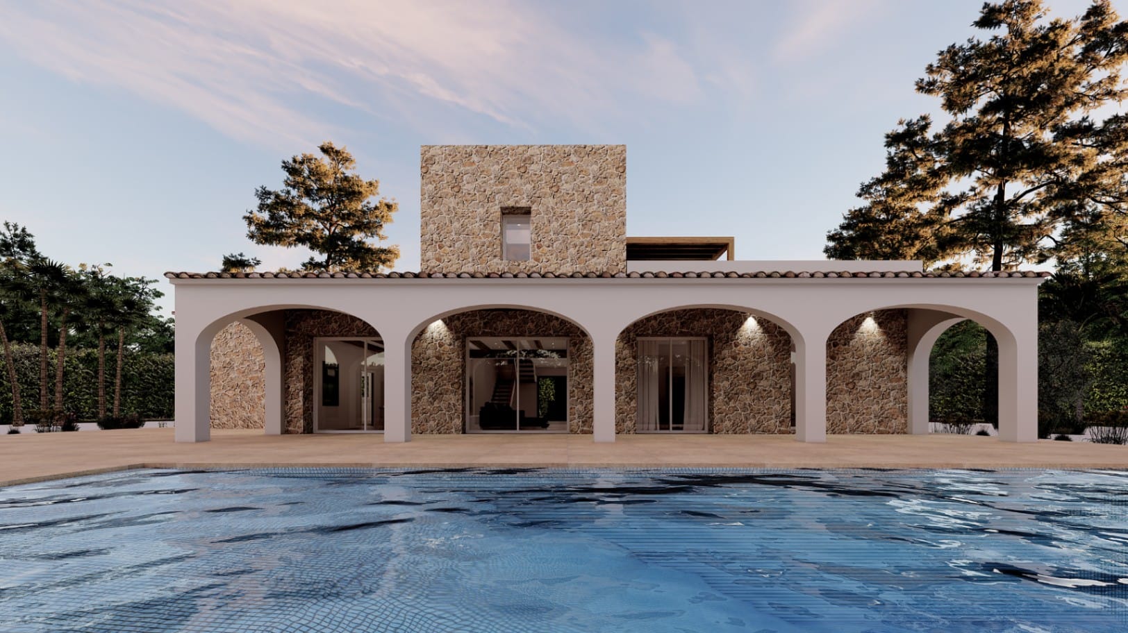 PROYECTO NUEVO DE VILLA RUSTICA