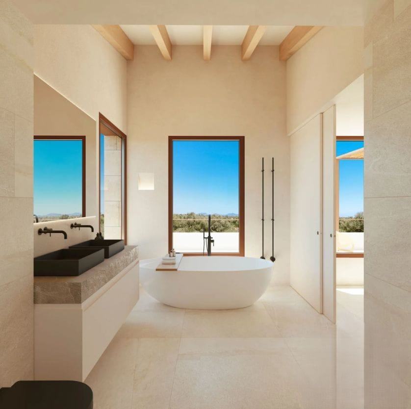 Luxe finca met 4 slaapkamers en infinity zwembad, Ses Salines - Mallorca