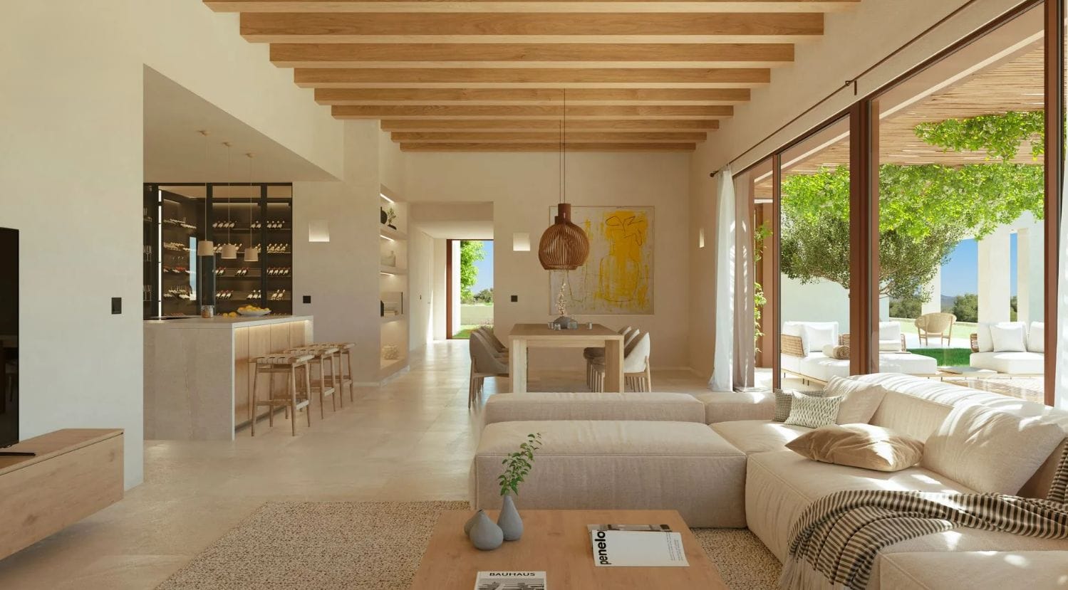 Luxe finca met 4 slaapkamers en infinity zwembad, Ses Salines - Mallorca
