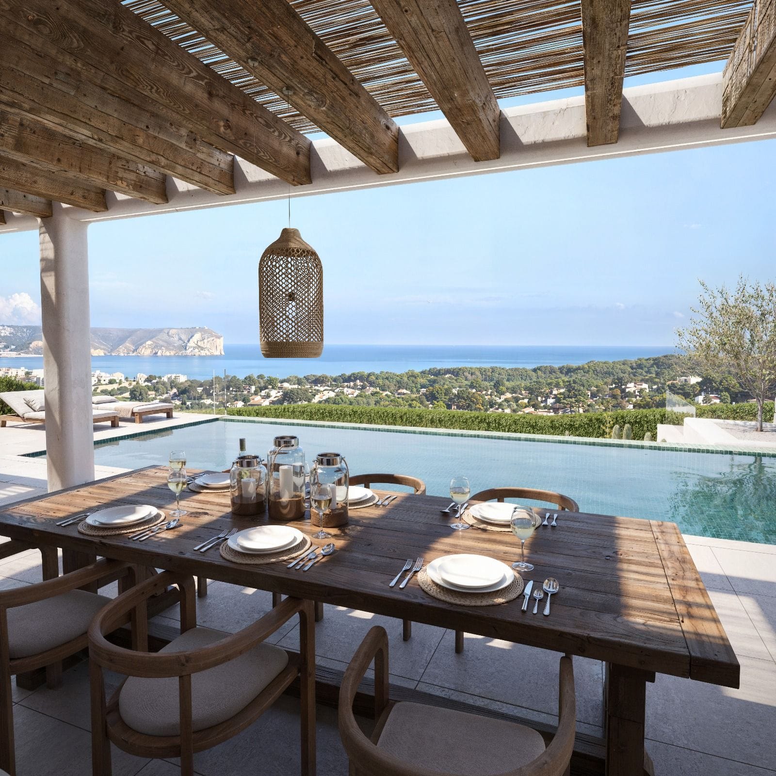 Exclusiva villa de obra nueva con vistas al mar en Jávea