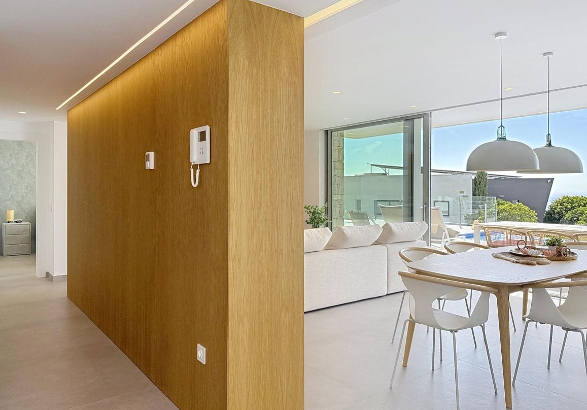 Villa moderne de 3 chambres avec vue sur la mer à Moraira