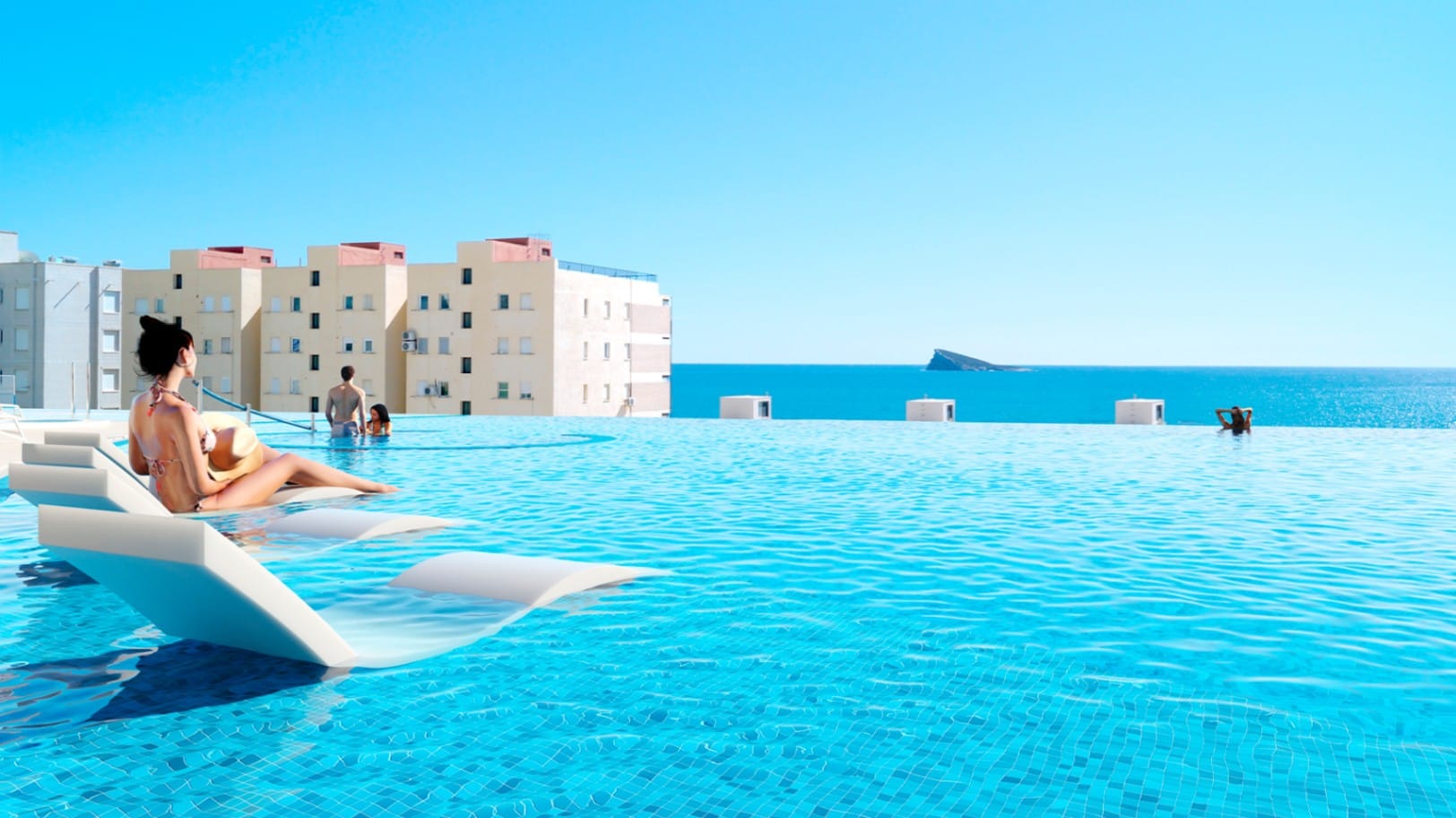 Exclusivo apartamento de 4 dormitorios en la playa de Poniente de Benidorm