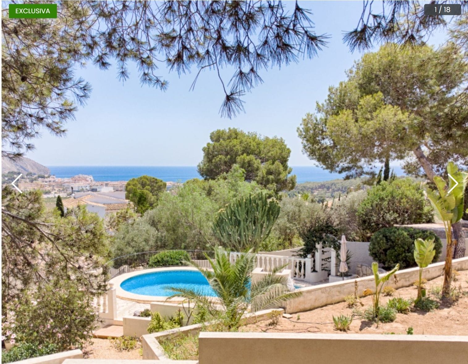 Parcela unica con vistas al Mar en Moraira a poca distancia del mar