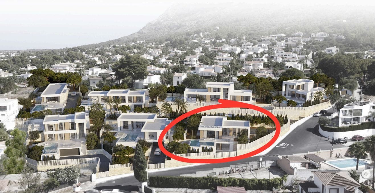 Villa met een eigentijds ontwerp, met een panoramisch uitzicht en infinity zwembad op de Montgó, Dénia.