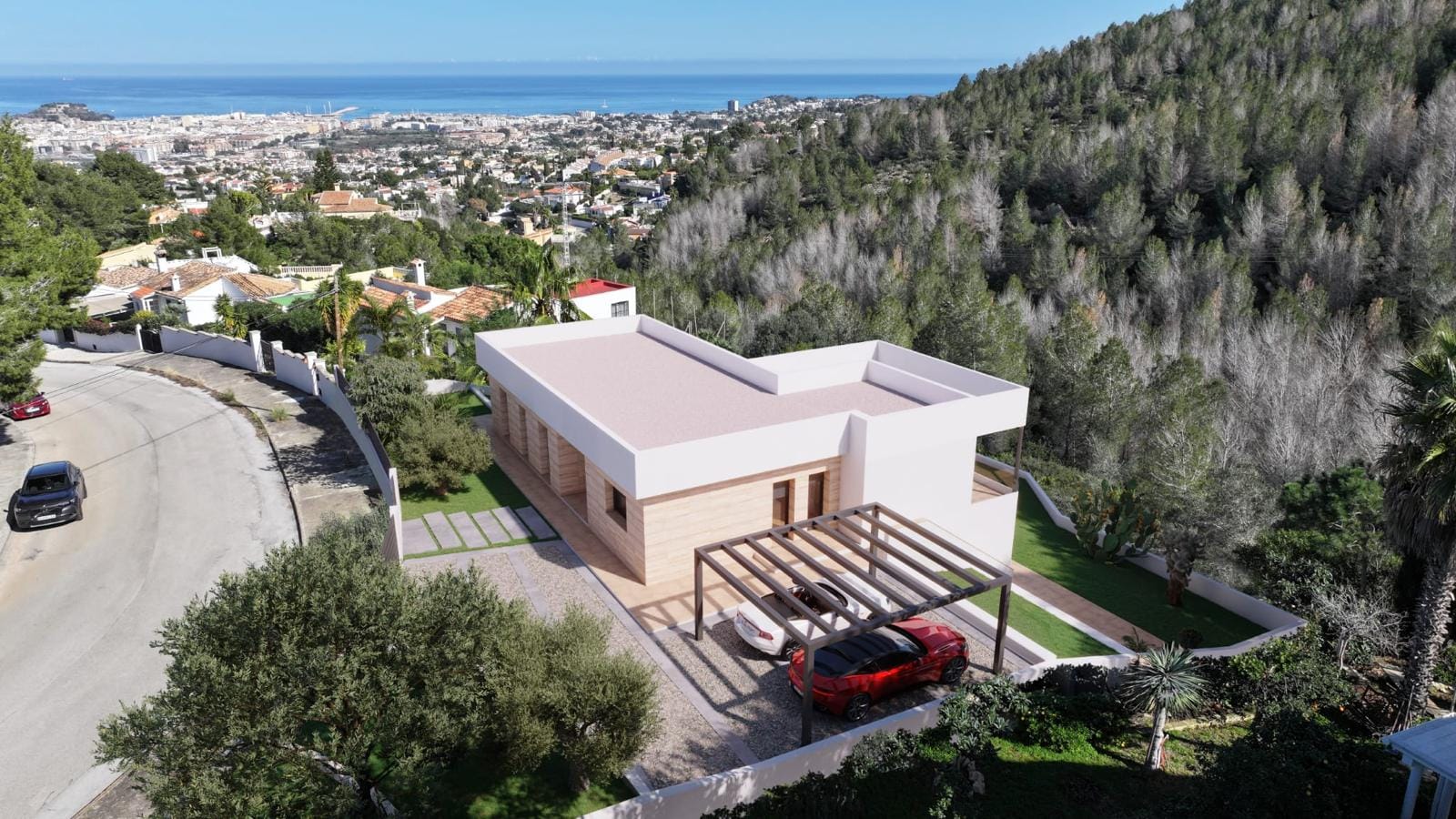 Moderne villa te koop met een oneindige zwembad in Dénia