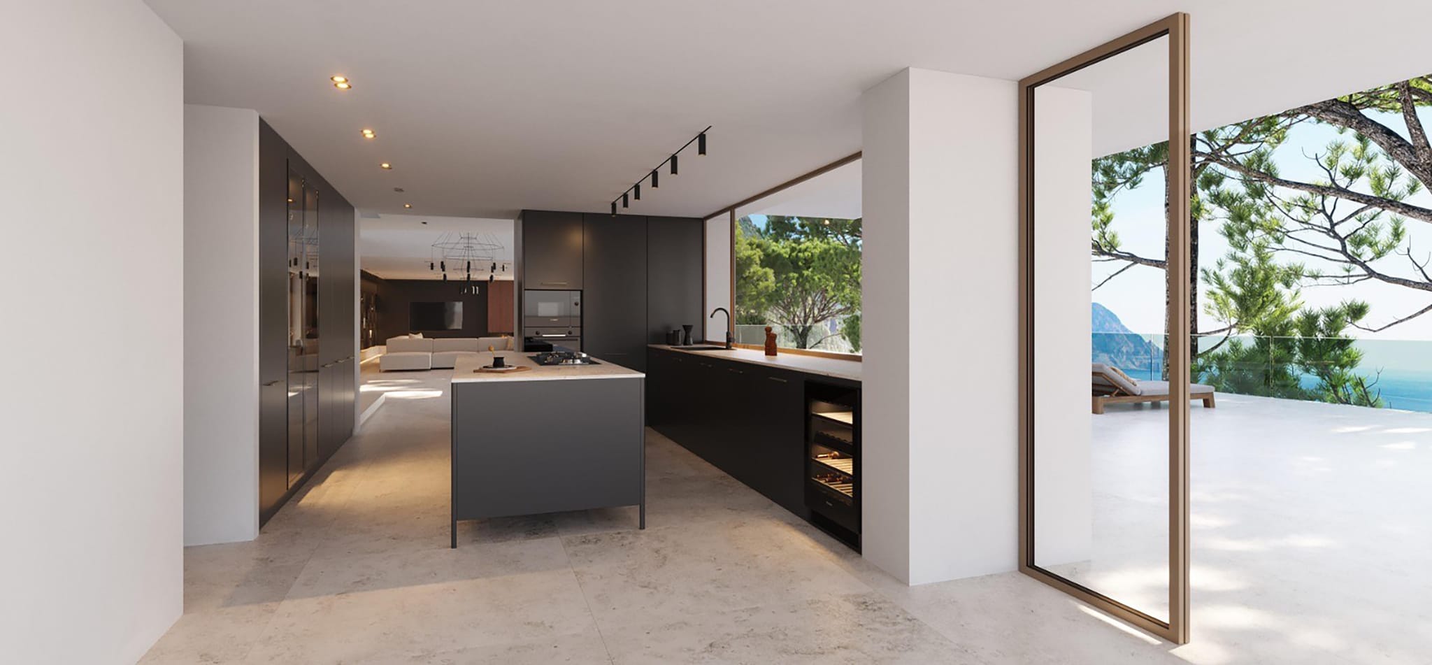 Moderne villa met 5 suites met uitzicht op de Middellandse Zee van Moraira