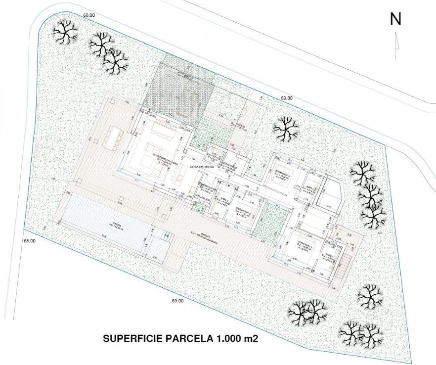 Villa mediterránea de obra nueva con vistas al Montgó – En construcción