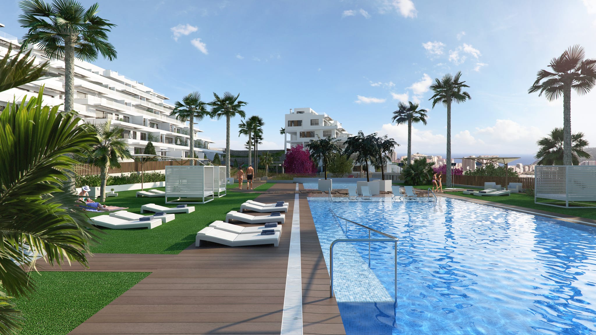 Apartamento con vistas al mar y Benidorm en venta