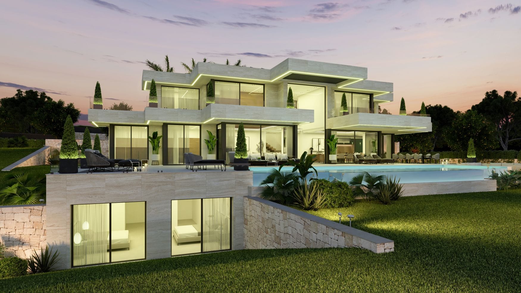 Exclusieve Luxe Villa aan de Eerste Lijn met Panoramisch Uitzicht op de Middellandse Zee